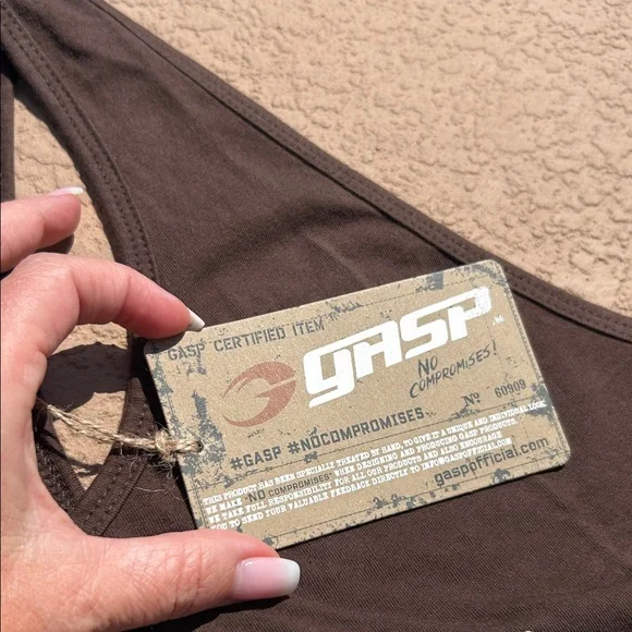 Gasp Iron Camp Throwback Tank in Timber XL NWT - Picture 3 of 14